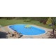 Piscina ovale 8 x 4 m Maldive  - altezza 150 cm - 42 mc