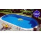 Piscina 8 x 4 m interrata - altezza 150 cm Maldive Ovale