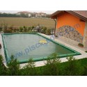 Copertura invernale Wincover 10,50 x 5,50 m - Telo per piscina 9 x 4 m, completa di tubolari