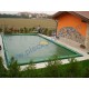 Copertura invernale Wincover 5,50 x 9,50 - Telo per piscina 8 x 4 m, completo di tubolari