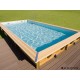 Piscina in legno 350 x 650 m rettangolare Linea 650 Ubbink