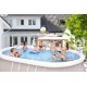 Kit Piscina Chinook Grey 540 x 304 cm - h 106 cm - ovale fuori terra - Jilong