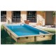 Piscina in legno 2,50 x 4,50 m rettangolare Azura Ubbink