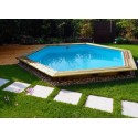 Ecowood Stella Easy 430 - 4,34 x 3,76 m x h 1,16 m - piscina in legno