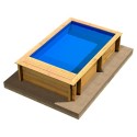 Ecowood BWT Pool'n Box Junior - 3,70 x 2,40 x h 76 cm - piscina in legno