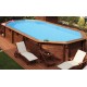 Ecowood Stella Easy 600  - 6,07 x 3,96 m x h 1,31 m - piscina in legno