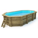 Ametista 657 - Piscina in legno 657 x 407 cm ottagonale