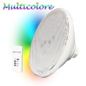 LAMPADA A LED PAR 56 MULTICOLORE RGB ECOPROOF con telecomando. 90 led 510 lm