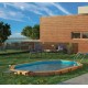 Piscina GRE CANNELLE in legno 5,51 x 3,51 m - h 1,19 m