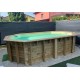 Piscina in legno 3,55 m x 4,90 m ottagonale - Azura 490 Ubbink