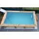 Piscina in legno 2,50 x 4,50 m rettangolare Azura Ubbink