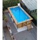 Piscina in legno 2,50 x 4,50 m rettangolare Azura Ubbink