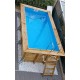 Piscina in legno 2,50 x 4,50 m rettangolare Azura Ubbink