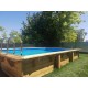 Piscina in legno 2,50 x 4,50 m rettangolare Azura Ubbink