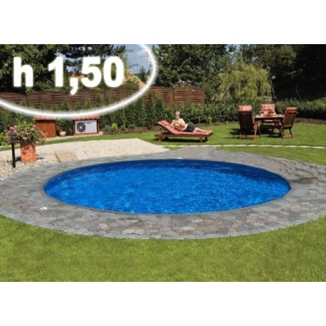 Piscina Rotonda Tirrenia Ø 5,00 m  - altezza 150 cm - 29 mc