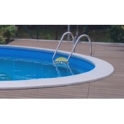 Bordo perimetrale ANTISDRUCCIOLO per piscine ROTONDE interrate in kit