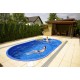 Piscina in vetroresina interrata Ikaros 6,00 x 3,00 - altezza 140 cm