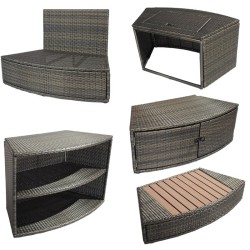 Set 5 Mobili in rattan per Spa idromassaggio Vita Netspa